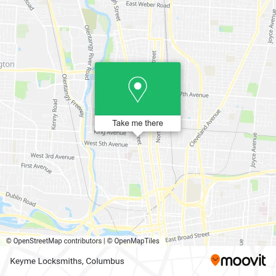 Keyme Locksmiths map