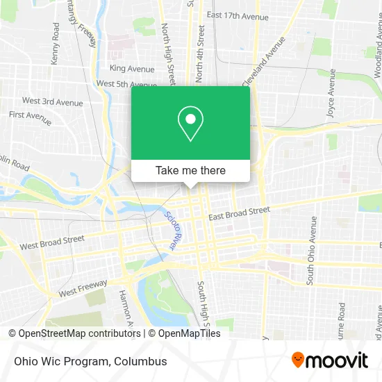 Ohio Wic Program map