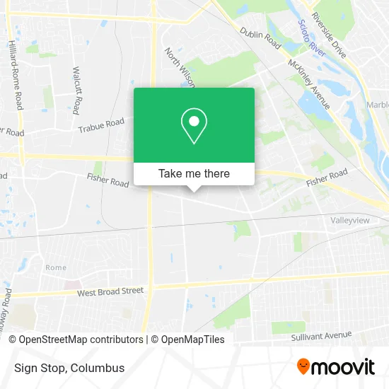 Sign Stop map
