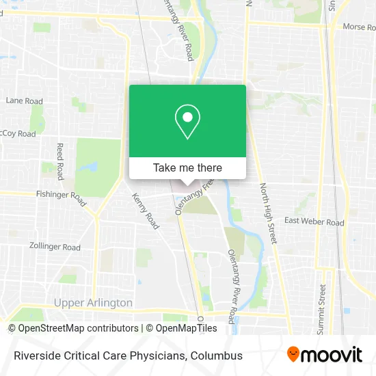 Riverside Critical Care Physicians map