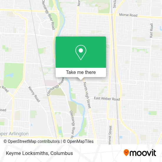 Keyme Locksmiths map