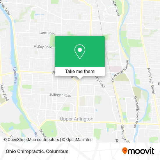 Ohio Chiropractic map