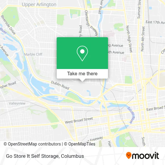 Go Store It Self Storage map