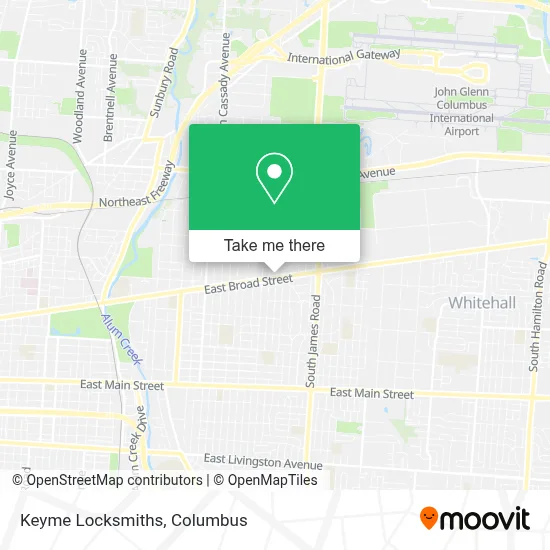 Keyme Locksmiths map