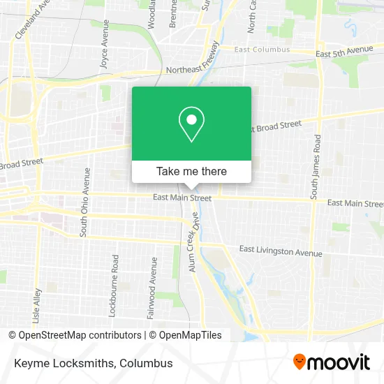 Keyme Locksmiths map