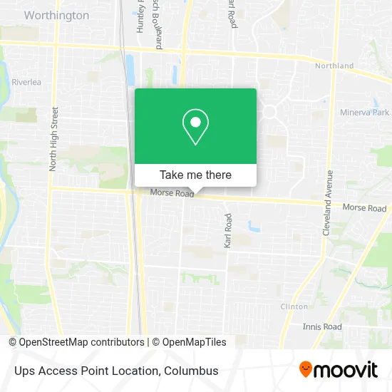 Ups Access Point Location map