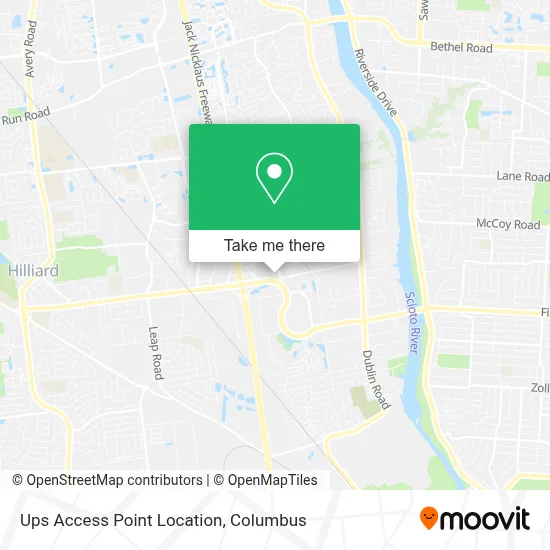 Ups Access Point Location map