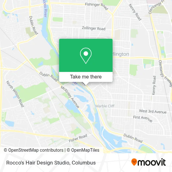 Rocco's Hair Design Studio map