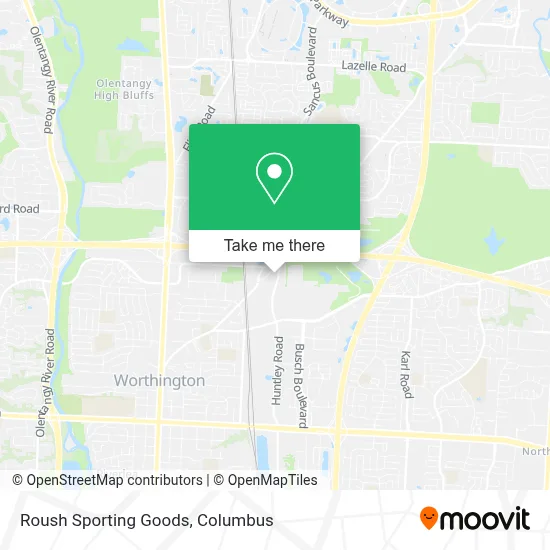 Roush Sporting Goods map