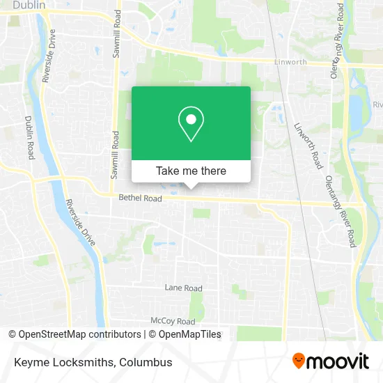 Keyme Locksmiths map