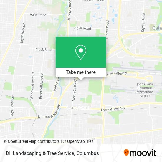 Dll Landscaping & Tree Service map
