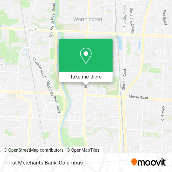 First Merchants Bank map