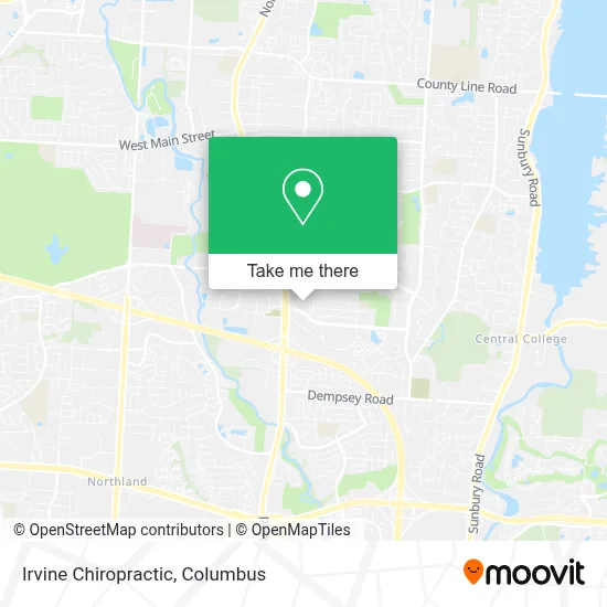 Irvine Chiropractic map