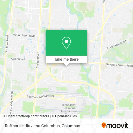Ruffhouse Jiu Jitsu Columbus map