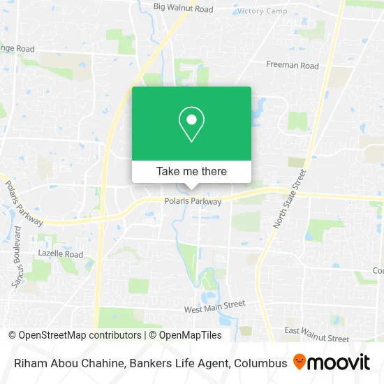 Riham Abou Chahine, Bankers Life Agent map