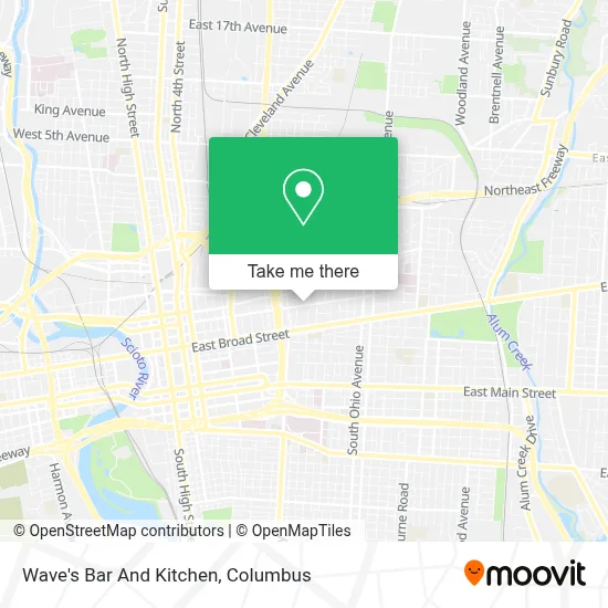Wave's Bar And Kitchen map
