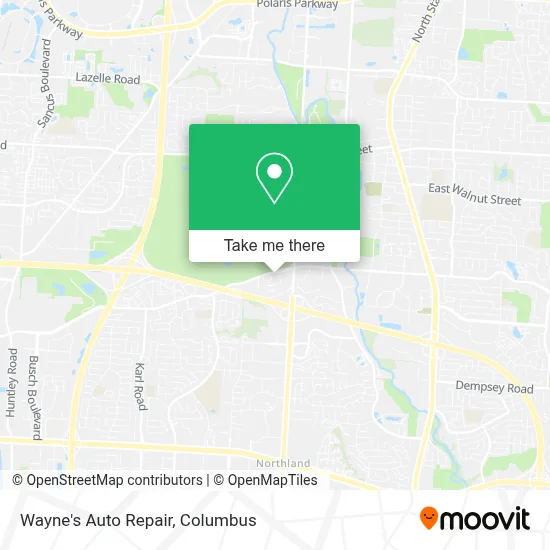 Wayne's Auto Repair map