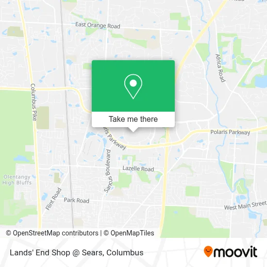 Lands' End Shop @ Sears map