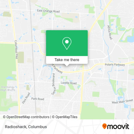 Radioshack map