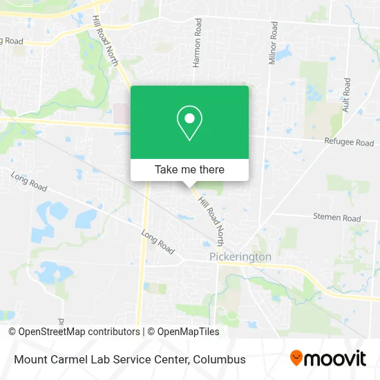 Mount Carmel Lab Service Center map