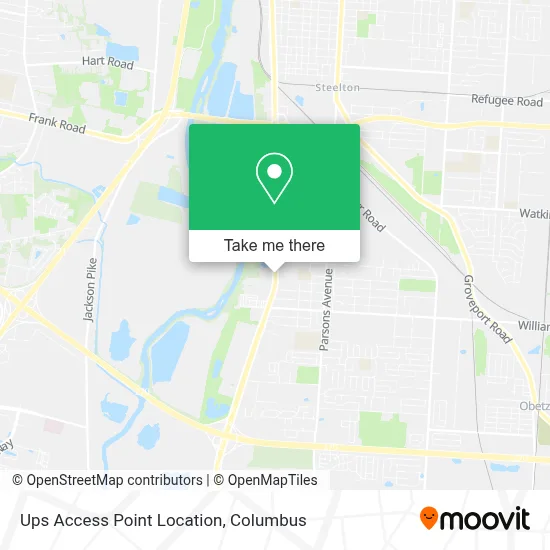 Ups Access Point Location map