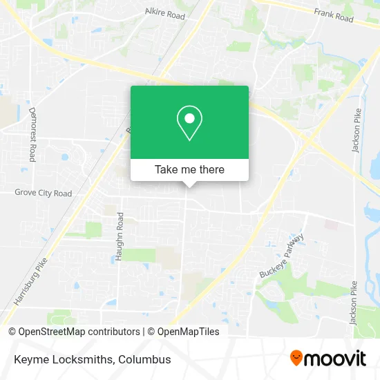 Keyme Locksmiths map