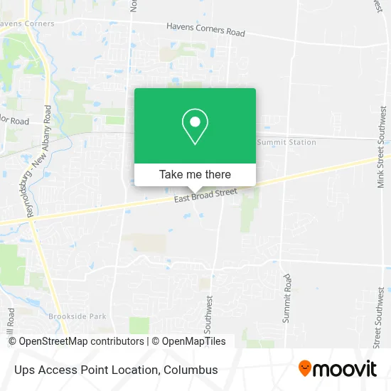 Ups Access Point Location map