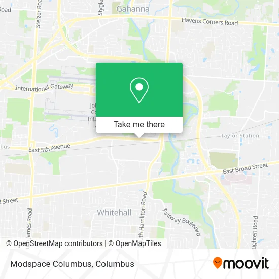 Modspace Columbus map