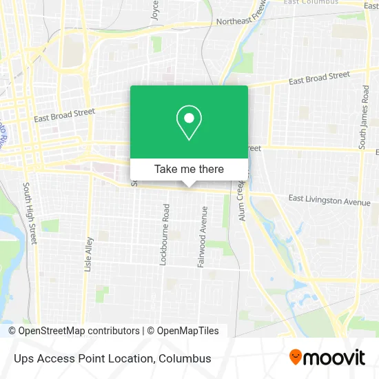 Ups Access Point Location map