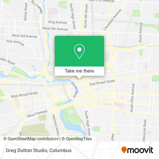 Greg Dutton Studio map