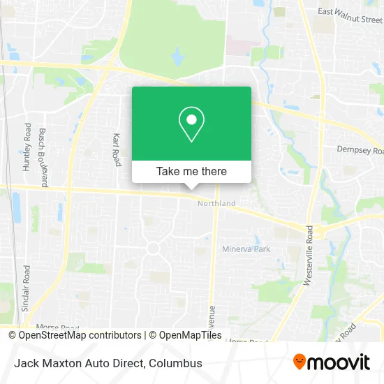Jack Maxton Auto Direct map