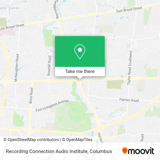 Recording Connection Audio Institute map