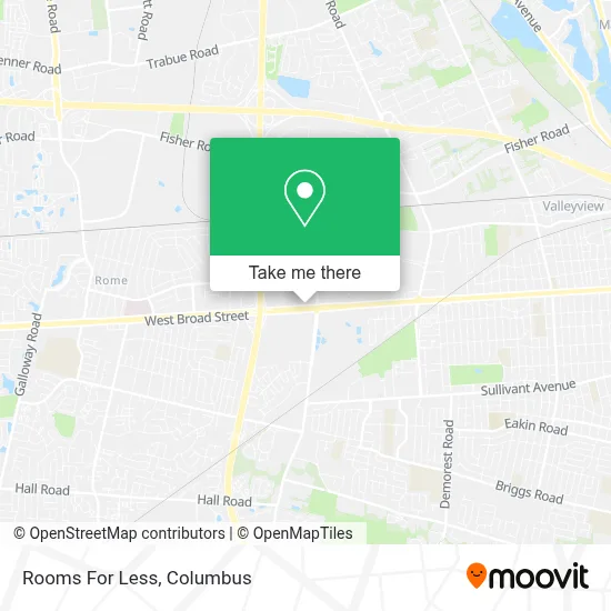 Rooms For Less map