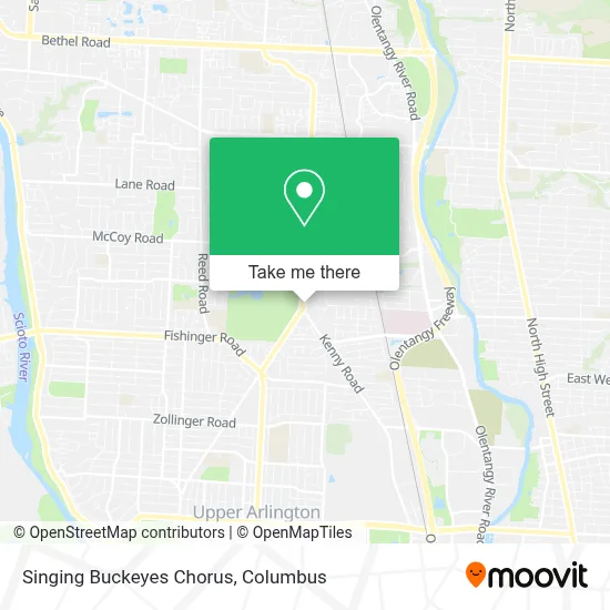 Singing Buckeyes Chorus map