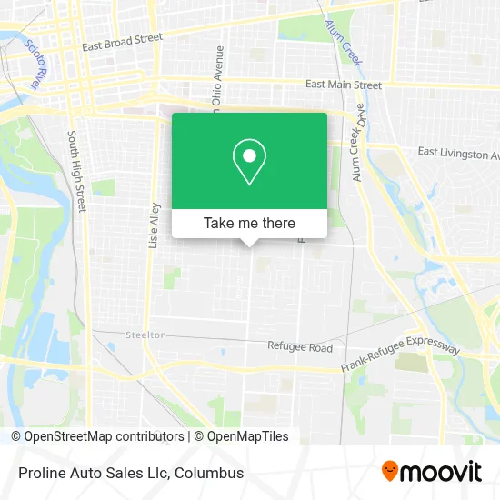 Proline Auto Sales Llc map
