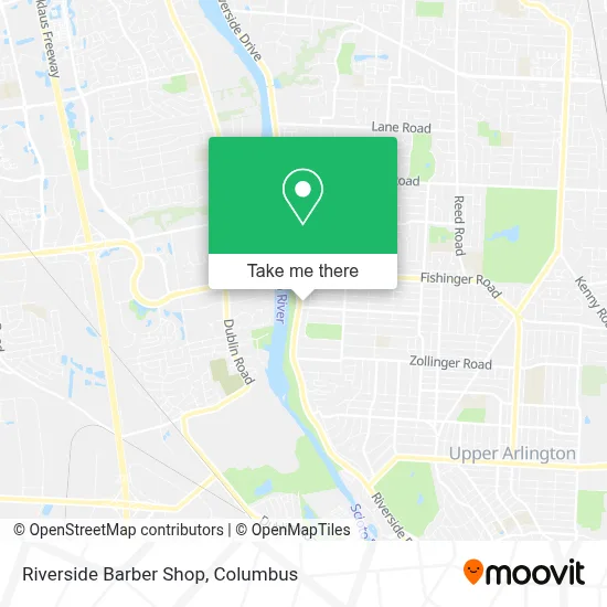 Riverside Barber Shop map