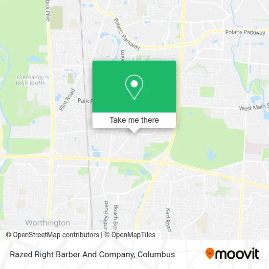 Razed Right Barber And Company map