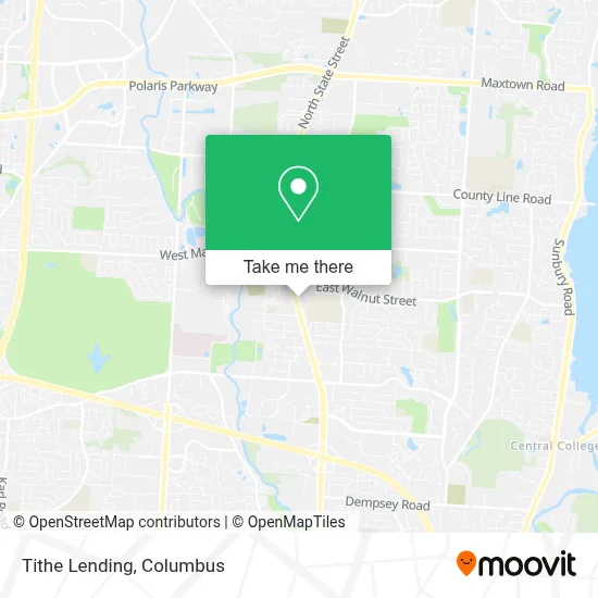 Tithe Lending map