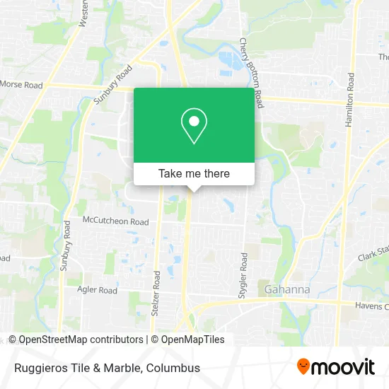 Ruggieros Tile & Marble map