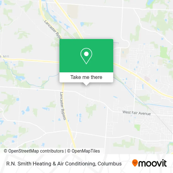 R.N. Smith Heating & Air Conditioning map