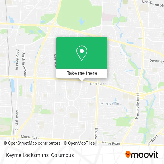 Keyme Locksmiths map