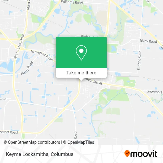 Keyme Locksmiths map