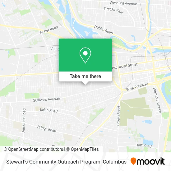 Stewart's Community Outreach Program map