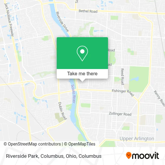 Riverside Park, Columbus, Ohio map