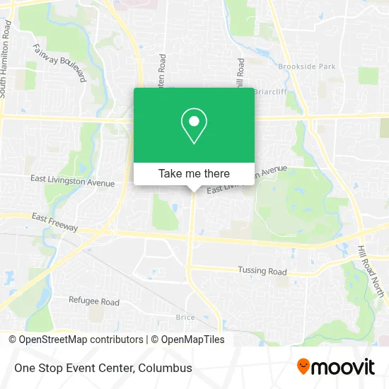 One Stop Event Center map