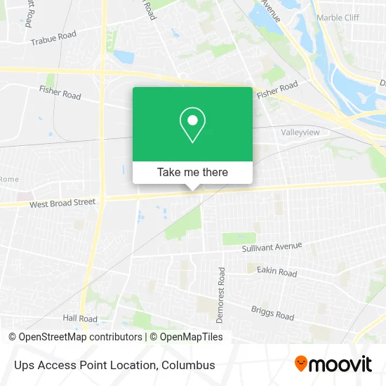 Ups Access Point Location map