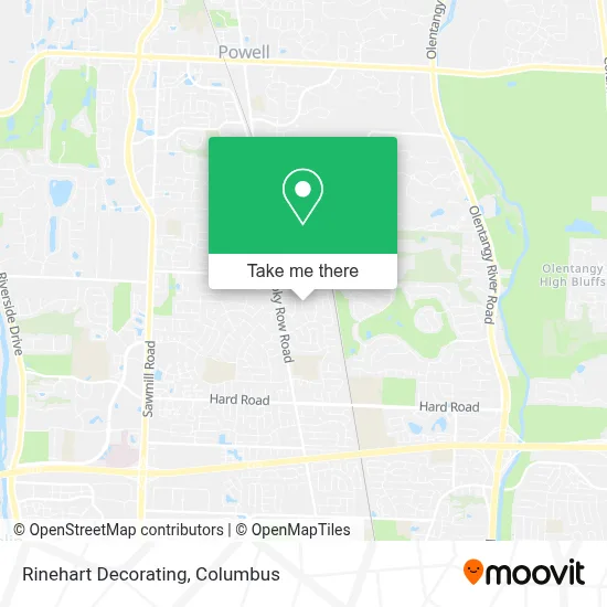 Rinehart Decorating map