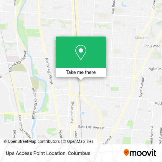 Ups Access Point Location map