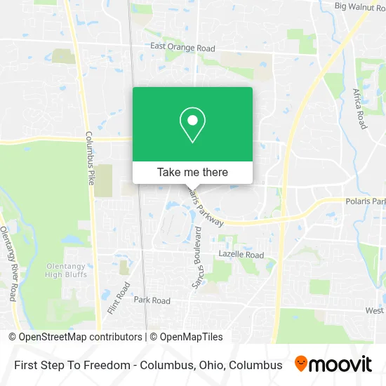 First Step To Freedom - Columbus, Ohio map