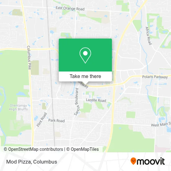 Mod Pizza map